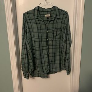 XL Universal Thread Plaid Button Down